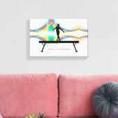 梁の女王 – 体操ウォールアート キャンバスプリント (インサイチュ (リビング))