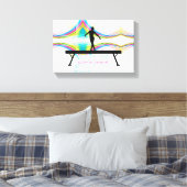 梁の女王 – 体操ウォールアート キャンバスプリント (インサイチュ (寝室))