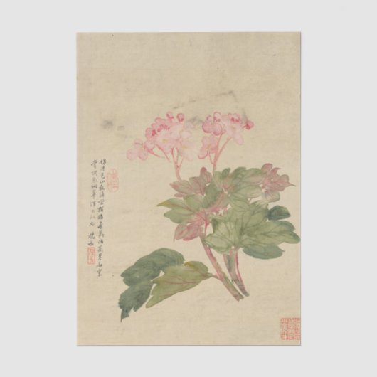 梁裕偉によるFlowers Pl. 09 薄葉紙 (正面)