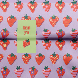 梅いちご図解入りの、写真付きのめ 薄葉紙