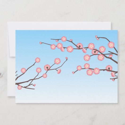 梅こけし人形日本の芸者誕生会 招待状 (裏面)