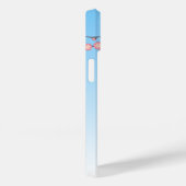 梅こけし人形 – 日本の芸者ガールブルー Case-Mate iPhoneケース (裏面 / 右)