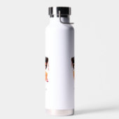 梅こけし人形 – 桃日本の芸者少女 ウォーターボトル (左面)