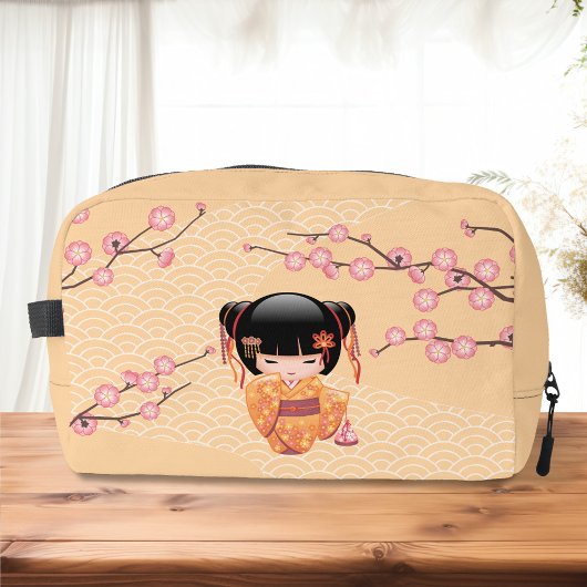 梅こけし人形 – 桃日本の芸者少女 ドップキット