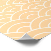 梅こけし人形 – 桃日本の芸者少女 ポスター (角)