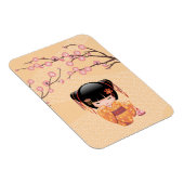 梅こけし人形 – 桃日本の芸者少女 マグネット (右側)