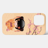 梅こけし人形 – 桃日本の芸者少女 Case-Mate iPhoneケース (裏面 (横))
