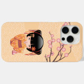 梅こけし人形 – 桃日本の芸者少女 Case-Mate iPhoneケース (裏面 (横))