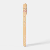 梅こけし人形 – 桃日本の芸者少女 iPhone 15ケース (右側面)