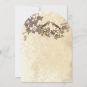 梅さくらんぼヴィンテージバードウェディング 招待状 (裏面)