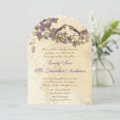 梅さくらんぼヴィンテージバードウェディング 招待状 (スタンド正面)