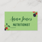 梅とさくらんぼ栄養士 名刺 (正面)