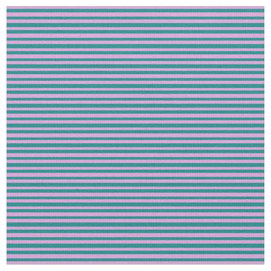 梅とティール（緑がかった色）色柄 ファブリック (クローズアップ)