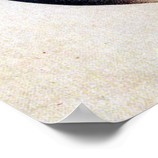 梅と月の北斎 ポスター (角)