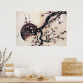 梅と月の北斎 ポスター (キッチン)