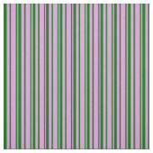 梅と濃い緑の色の線模様 ファブリック (見本)