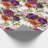 梅と生姜の花柄 ラッピングペーパー (角)