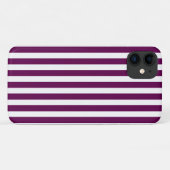 梅と白のキャンディストライプー Case-Mate iPhoneケース (裏面(横))