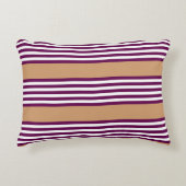 梅と白ストライプ五つ文様 アクセントクッション (正面)