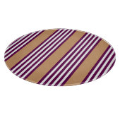 梅と白ストライプ五つ文様 カッティングボード (角)