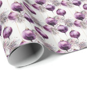 梅と紫と金ゴールド ラッピングペーパー (ロールコーナー)