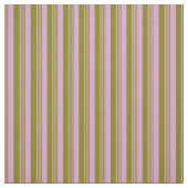 梅と緑の色のストライプ ファブリック (見本)
