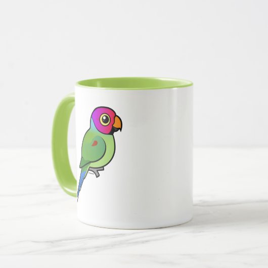 梅のインコ マグカップ (正面左)