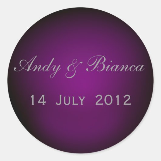 梅のカスタム封筒用シール ラウンドシール (正面)