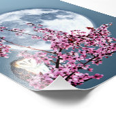 梅のフクロウ フォトプリント            (角)