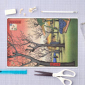 梅の庭園,広重梅園,広重浮世絵 薄葉紙 (クラフト)