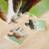 梅の木に生えた雌鳥 ジグソーパズル (側面)