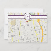 梅の木のうずまき　受付　案内カード 招待状 (正面)