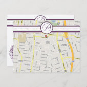 梅の木のうずまき　受付　案内カード 招待状 (正面/裏面)