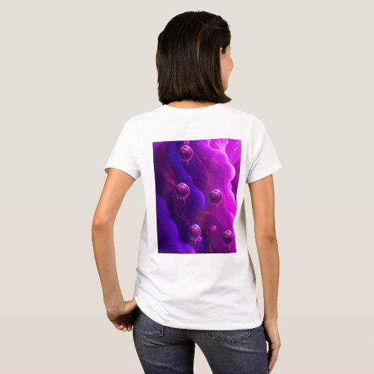 梅の甘い滝 Tシャツ (裏面フル)