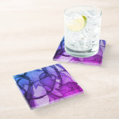 梅の神秘的な層 ガラスコースター (アングル)