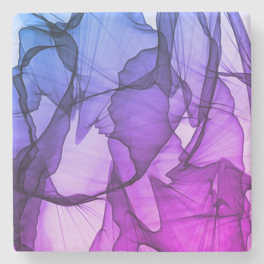 梅の神秘的な層 ストーンコースター (正面)