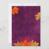 梅の紅葉食べが飲み物と感謝 招待状 (裏面)