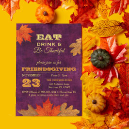 梅の紅葉食べが飲み物と感謝 招待状