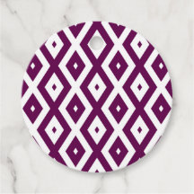 梅の紫と白のダイヤモンド模様