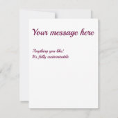 梅の紫と白のダイヤモンド模様 出欠カード (裏面)