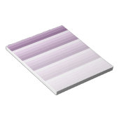 梅の紫の影のストライプ ノートパッド (アングル)