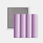 梅の紫の影のストライプ マグネット (正面/裏面)