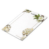 梅の花が並ぶ ノートパッド (アングル)