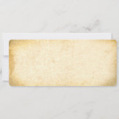 梅の花が咲く古い結婚式のチケット 招待状 (裏面)