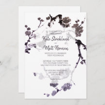 梅の花の墨絵のインク