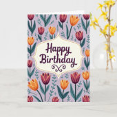 梅の花の誕生日カード カード (黄色い花)