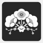 梅の花 スクエアシール (正面)