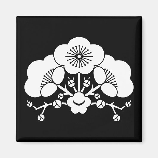 梅の花 マグネット (正面)
