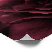 梅の赤ダブルベゴニアのクローズアップ ポスター (角)