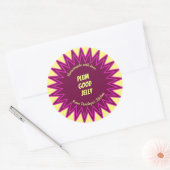 梅はっきりしたカラフルゼリー瓶キャニング ラウンドシール (封筒)